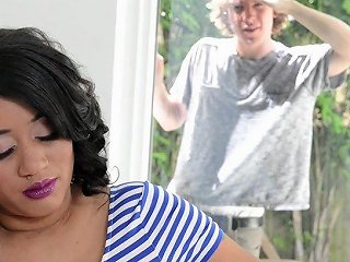 JIZZBUNKER @ Mature Latina With Massive Tits Gets A Stiff Cock